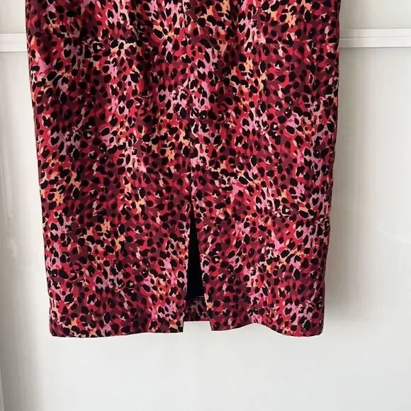 Pink Cheetah Strapless BLACK HALO STRAPLESS ANIMAL PRINT PINK RED DRESS … - Picture 5 of 8